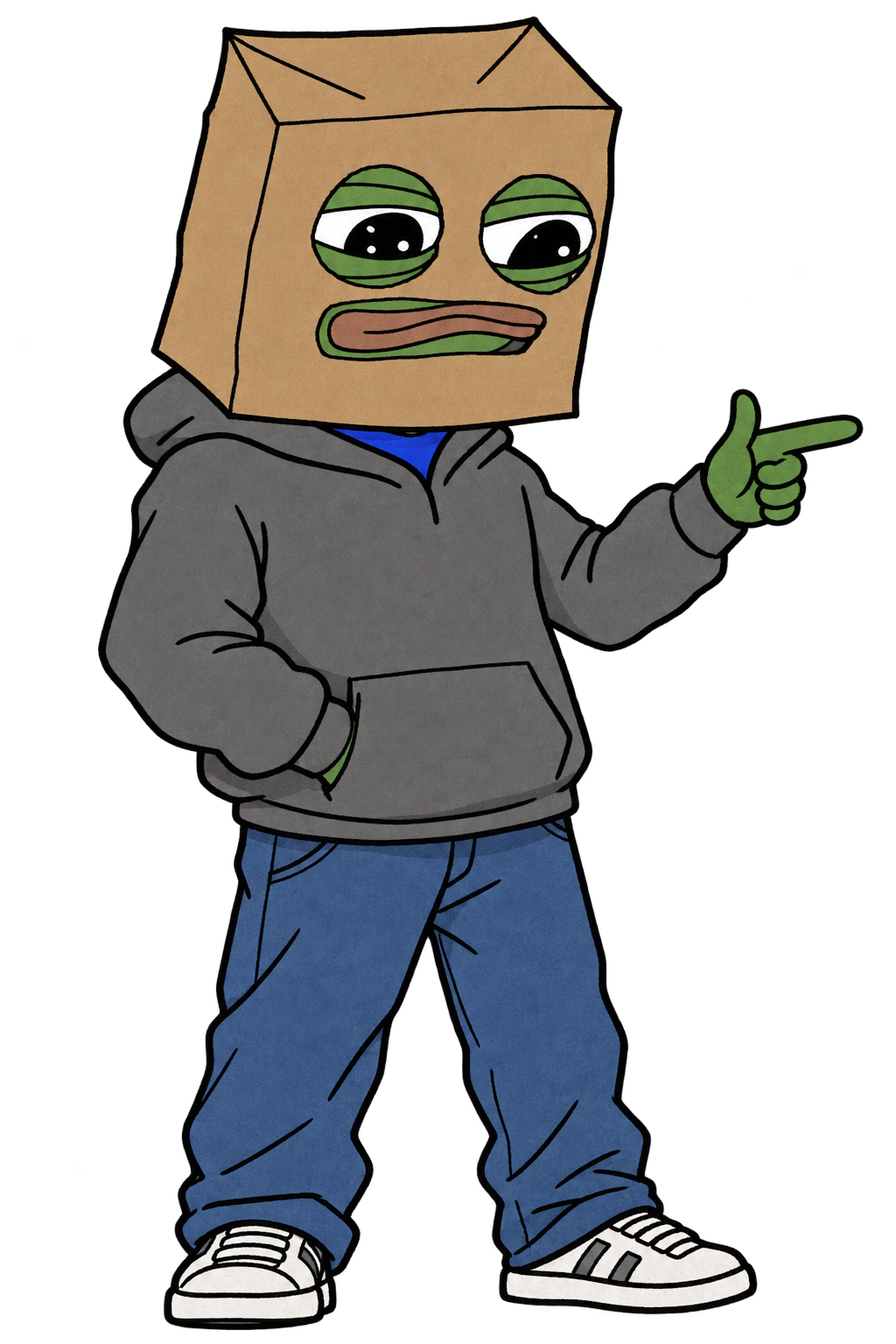 Anonfrog pointing toward the join button